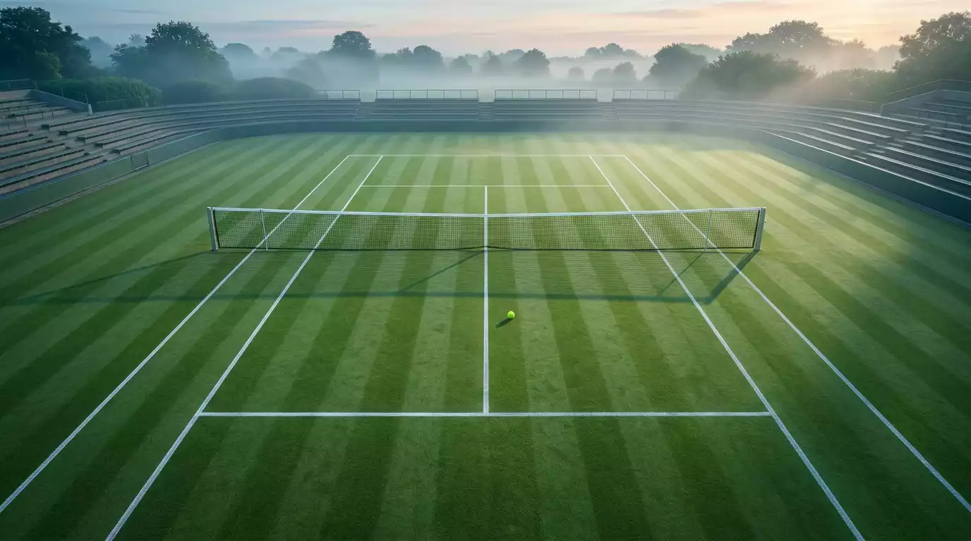 Informe oficial de integridad en tenis con gráfico de alertas trimestrales sobre fondo oscuro